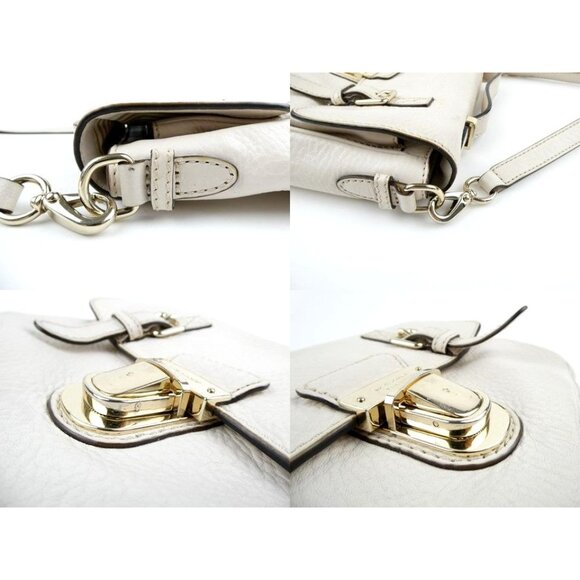 kate spade new york Cream Leather Crossbody Bag With Gold Hardware & Adjustable - Picture 9 of 15